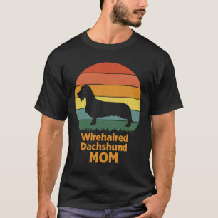 Camiseta Wirehaired Dachshund Mom Colored
