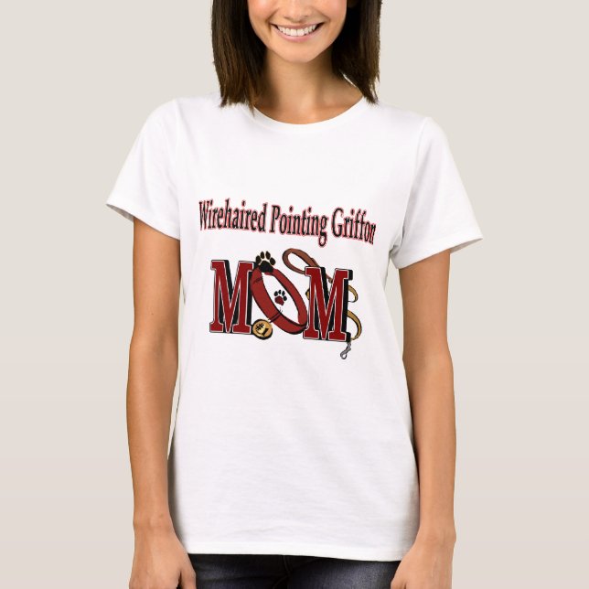 Camiseta Wirehaired Pointing Griffon Mãe (Frente)
