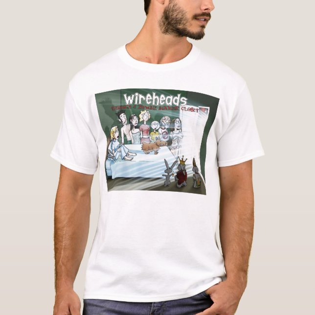 Camiseta Wireheads: Através de um armário dos coelhos do (Frente)