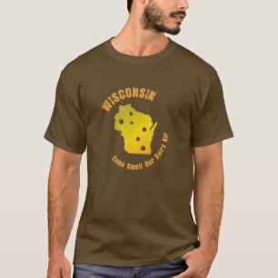 Camiseta Wisconsin - cheiro vindo nosso ar da leiteria