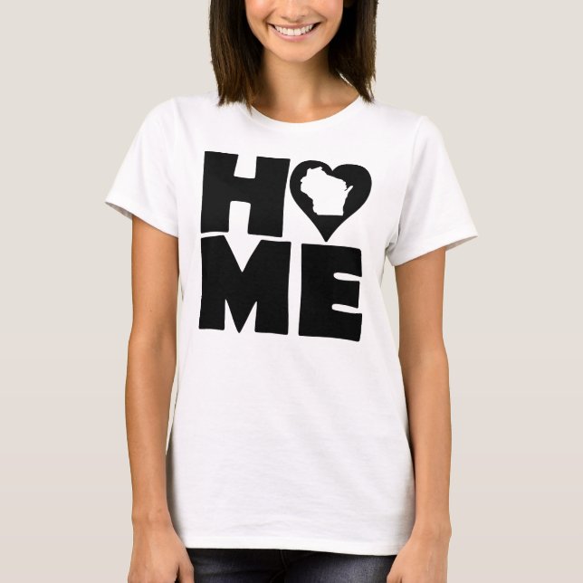 Camiseta Wisconsin Home Heart State Tees (Frente)