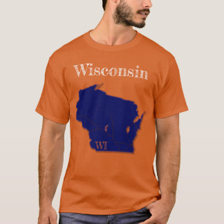 Camiseta Wisconsin Interstate [Design Azul Marinho]