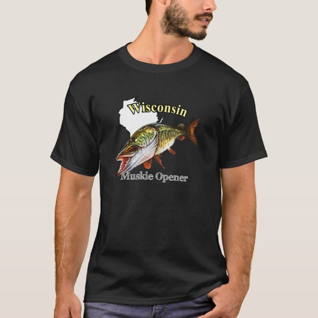 Camiseta Wisconsin Muskie Opener (Frente)