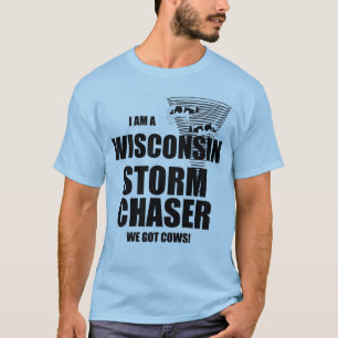 Camiseta Wisconsin Tem Vacas Tornado Storm Chaser T-shirt