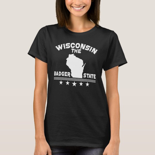 Camiseta Wisconsin The Badger State (Frente)
