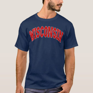 Camiseta Wisconsin Throwback Design Classic