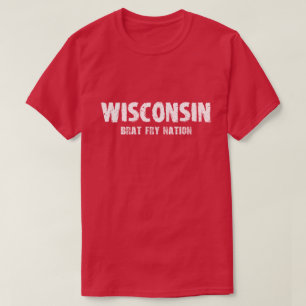 Camiseta Wisconsin - Tshirt da nação da fritada do pirral