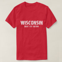 Wisconsin - Tshirt da nação da fritada do pirralho