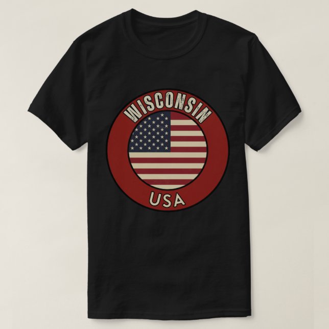 Camiseta Wisconsin United States of America  (Frente do Design)
