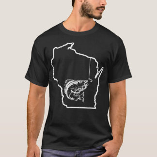 Camiseta Wisconsin Walleye Fish Gift Walleye Peixe Legal F