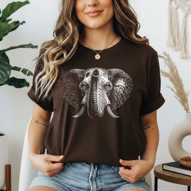 Camiseta Wisdom – Elephant Portrait  (Criador carregado)