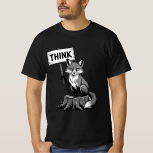 Camiseta Wise Fox THINK Vintage Animal Rights T Shirt