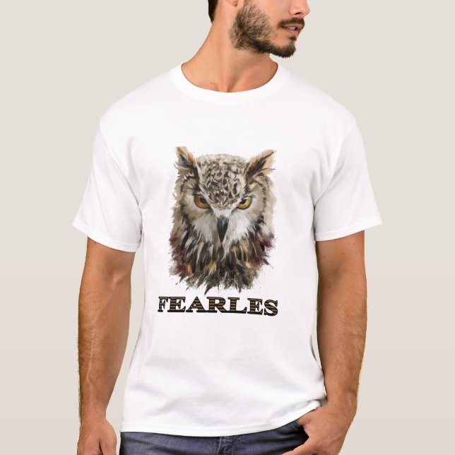 Camiseta Wise Gaze Owl T-Shirt 🦉 (Frente)