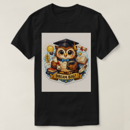 Camiseta Wise Grad Owl: Vibrant Milestone Achievement