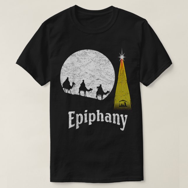 Camiseta Wise Men Epiphany Three Kings Day (Frente do Design)