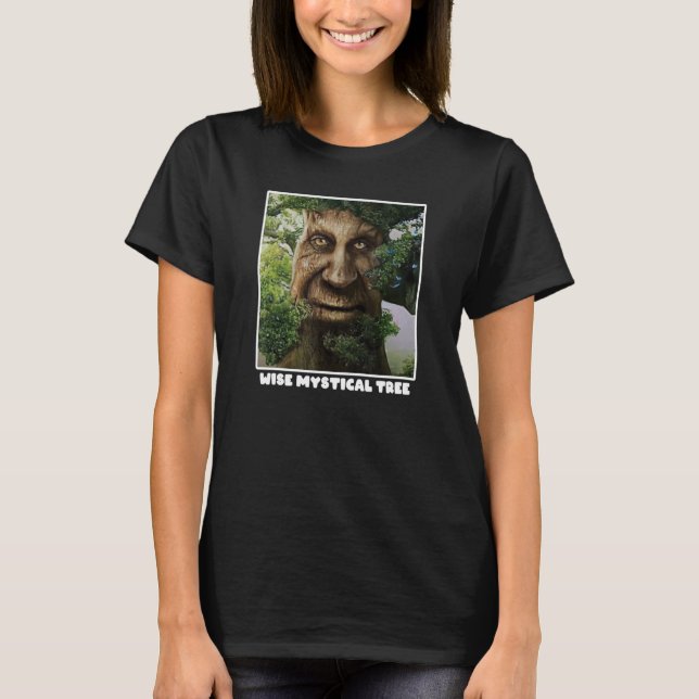 Camiseta Wise Mystical Tree Meme (Frente)