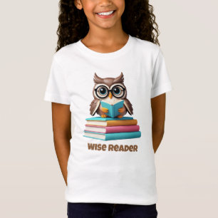 Camiseta Wise Reader Owl Lading Shirt