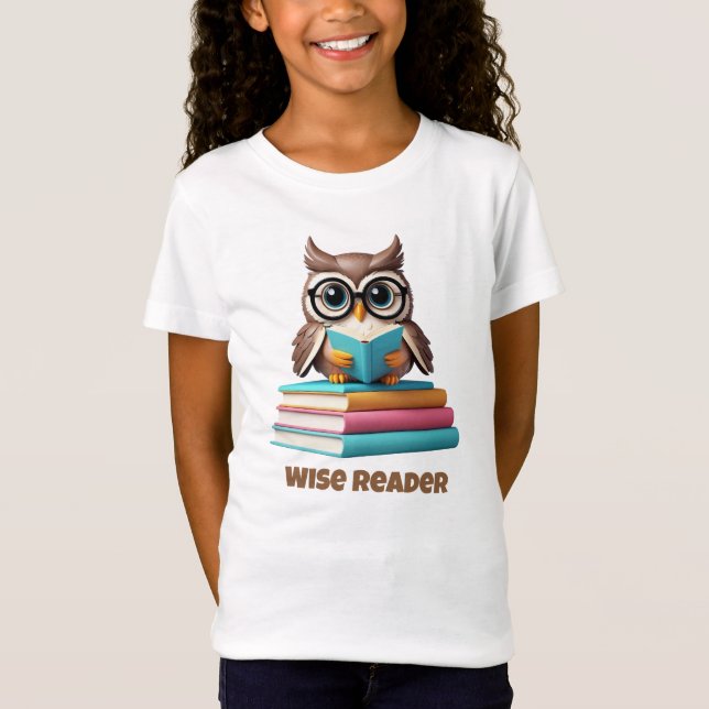 Camiseta Wise Reader Owl Lading Shirt (Frente)