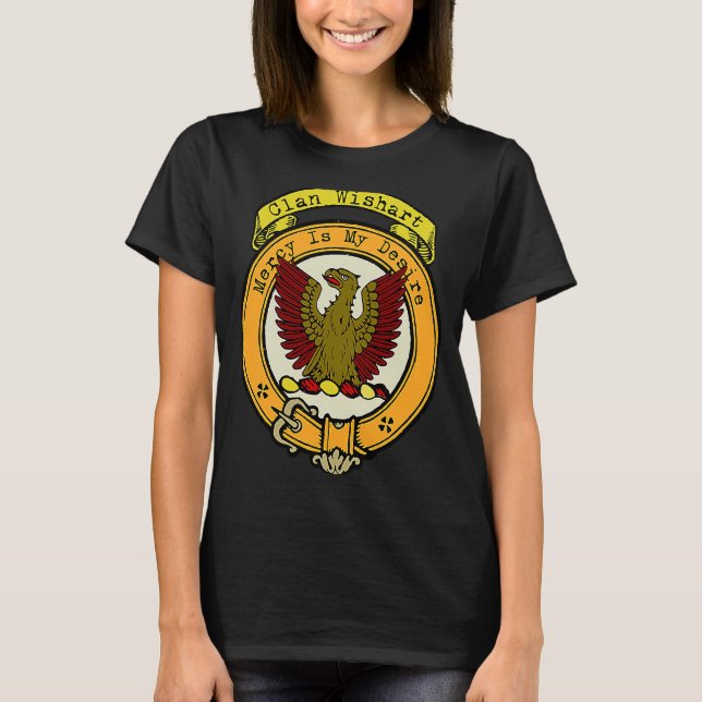 Camiseta Wishart Clan Scottish Crest 1 (Frente)