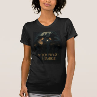 Camiseta Witch, por favor, T-shirt de pequena manga