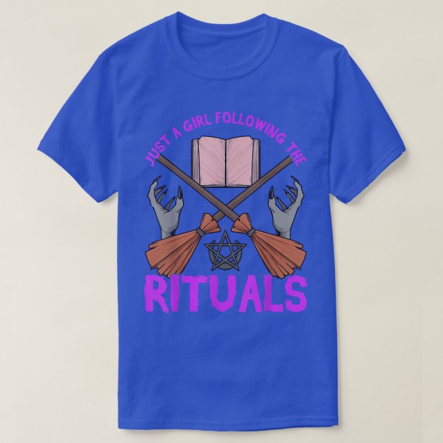 Camiseta Witch Ritual Magic Spells Witchcraft Spellbook Wic (Frente do Design)