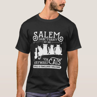 Camiseta Witch Salem Home Para Wayward Black Cats 1692 Hall