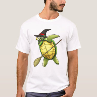 Camiseta Witch Sea Turtle Dab Funny Halloween Horror Scary 