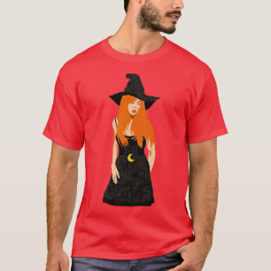 Camiseta Witchcore Aestetic da Bruxa Redhead