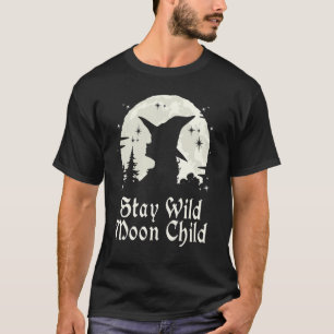 Camiseta Witchcraft Wiccan Witch Stay Wild Moon Child