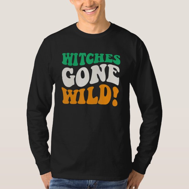 Camiseta Witches Gone Wild Apparel Halloween Day Witches Wi (Frente)