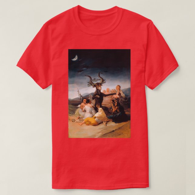 Camiseta Witches Sabbath (El Aquelarre) por Francisco Goya  (Frente do Design)