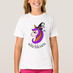 Camiseta Witchicorn, Unicórnio Bruxo Halloween