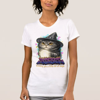 Camiseta Witchy Cat Magic T-Shirt Set - Aesthetic 3D Graffi
