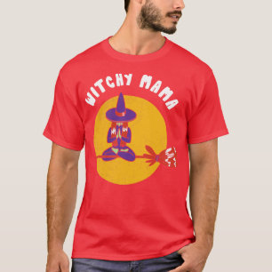 Camiseta Witchy Mama Funny Witeen Tshirt Scary Par