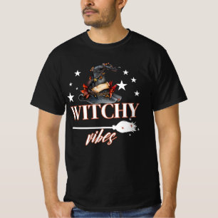 Camiseta Witchy Outubro Vibes T-shirt Halloween Tee