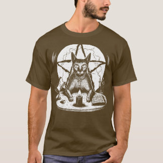 Camiseta Witchy Pentagram Cat