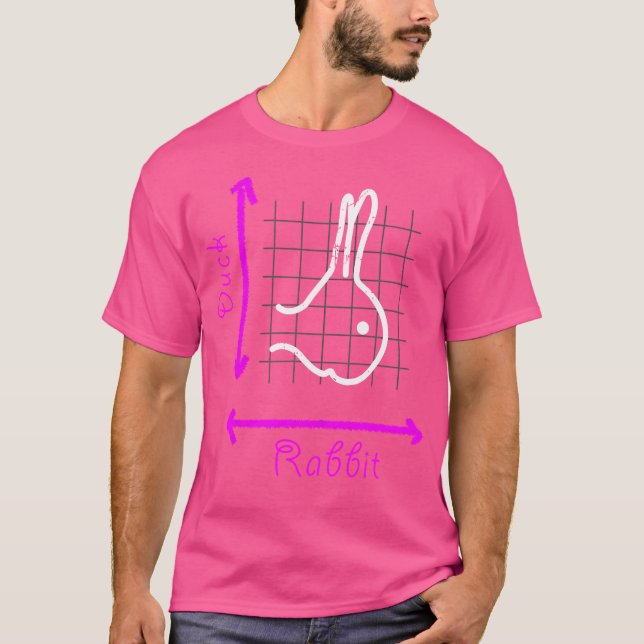 Camiseta Witgensteins Rabbit Duck Illusão Matemática Geek P (Frente)