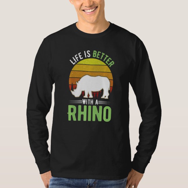 Camiseta with a Rhino (Frente)