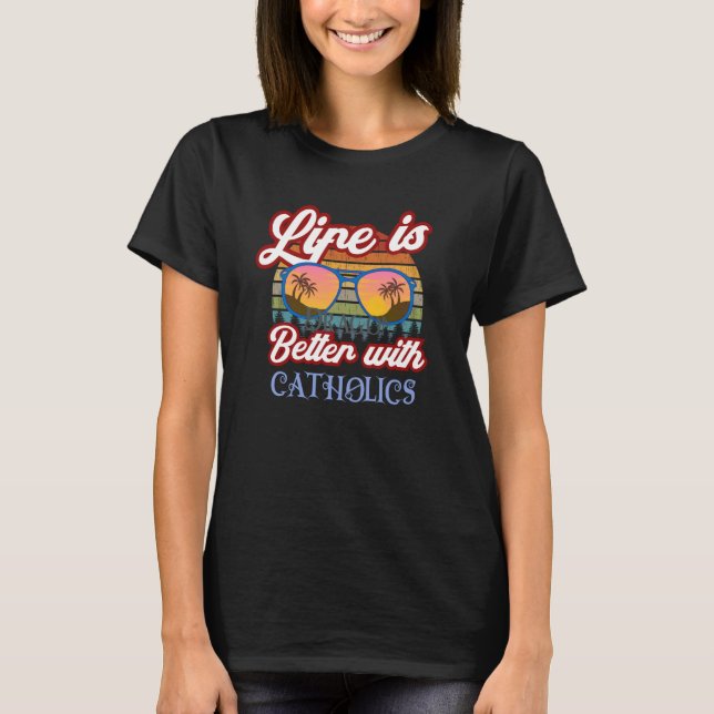 Camiseta with Catholics Traditional Catholic Prayer (Frente)