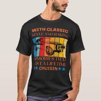 Camiseta with classic car retro