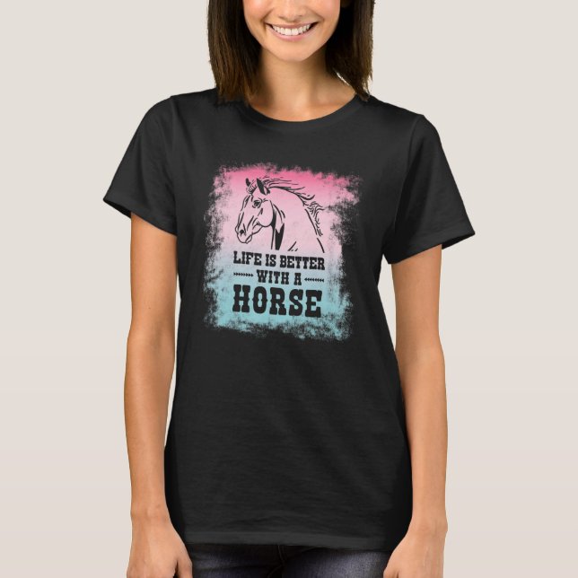 Camiseta With For Horseback Riding Horse (Frente)