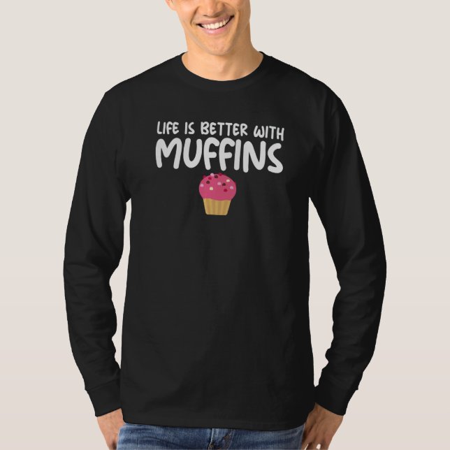 Camiseta With Muffins Quoted Themed Unisex (Frente)