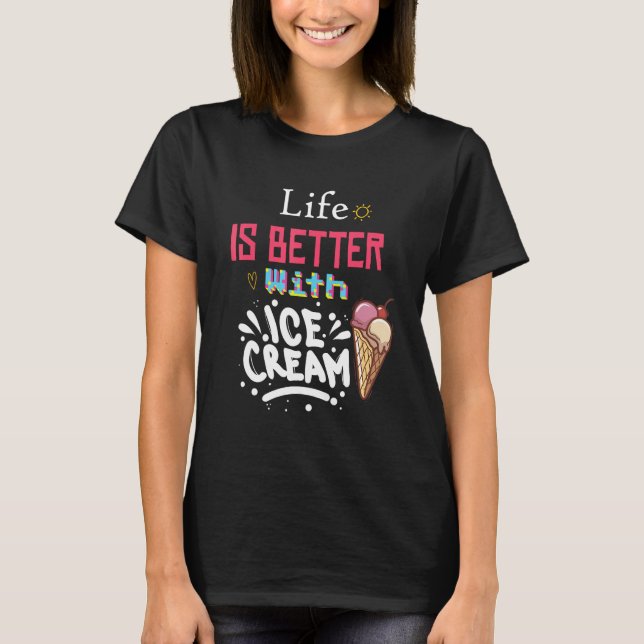 Camiseta With Sprinkles Sweet Ice cream (Frente)