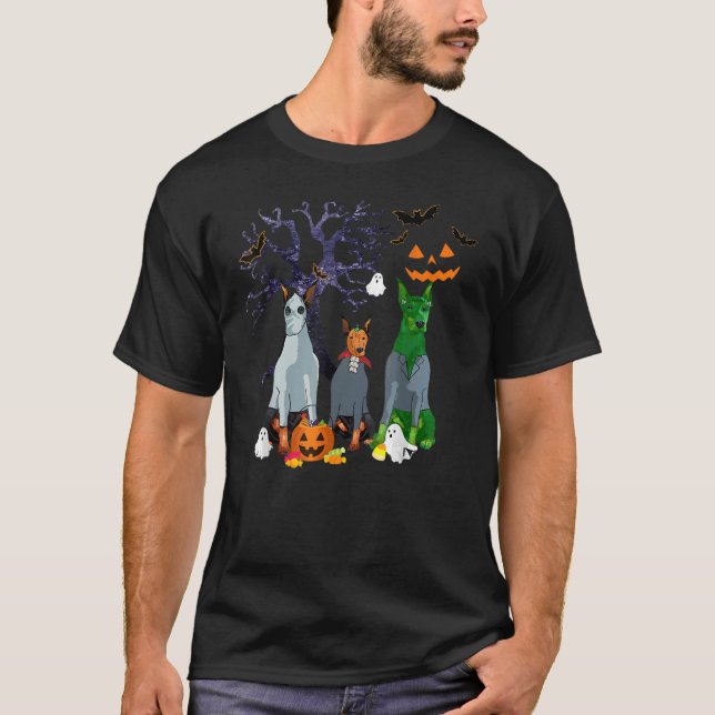 Camiseta Witman Doberman Pinscher Dog Halloween Fam (Frente)