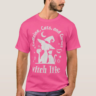 Camiseta Witness Caffeine Cats and Curses TShirt 1