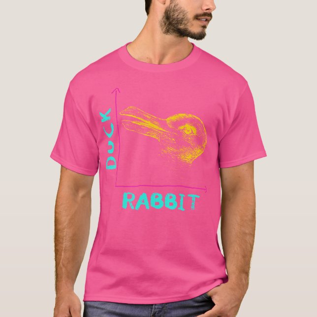 Camiseta Wittensteins Rabbit Duck Illusion Mães Nerd de Fís (Frente)
