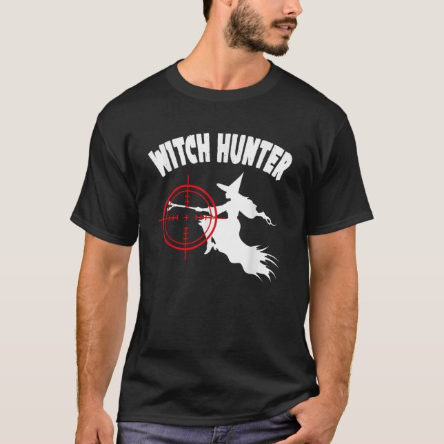 Camiseta Witter Hunter Funny Party Halloween (Frente)