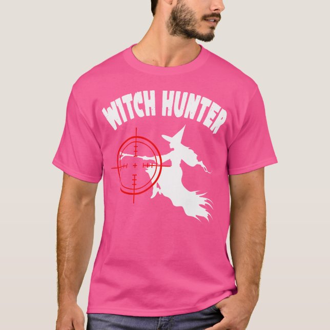 Camiseta Witter Hunter Funny Party Halloween (Frente)