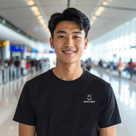 Camiseta Witty Bits Off-White Smiling Face Logo