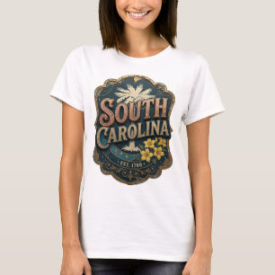 Camiseta Witty Gold CAROLINA DO SUL EST 1788 Arte Usável
